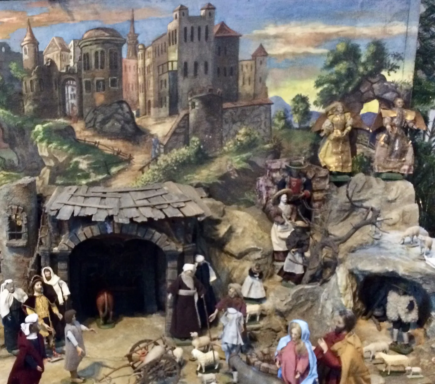 La crèche de l'église paroissiale Saint-Virgile de Rattenberg, photographiée le 23 décembre 2016.